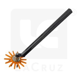 INTASA25A - Ø 25 cm horticultural finger weeder - orange