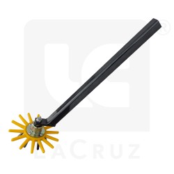 INTASA25G - Ø 25 cm horticultural finger weeder - yellow