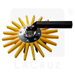 INTASA54G - Ø 54 cm finger weeder for vineyards - yellow type, markets:  []string{"A", "B", "AU"}